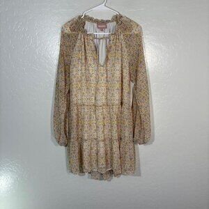 Show Me Your Mumu Dress Womens Small Multicolor Birdie Mini Boho Floral